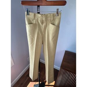 Levi's Vintage 60s Boys' Sta-Prest Slacks Tan Khaki‎ Pants Size 8 Slim Fit